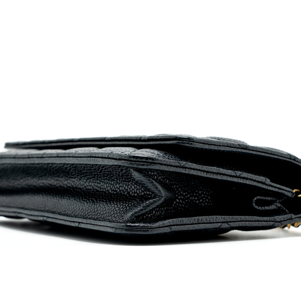 Chanel Classic Wallet On Chain Caviar Black