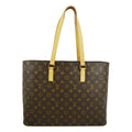 LOUIS VUITTON Luco Monogram Canvas Tote Bag Brown