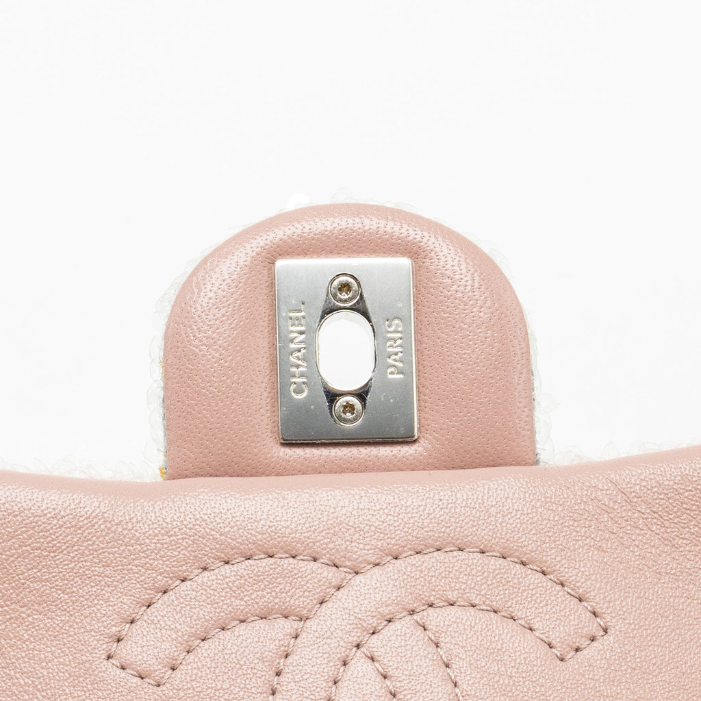 Chanel 18S Mini Waterfall Flap Bag Sequin Pink/Blue/Yellow