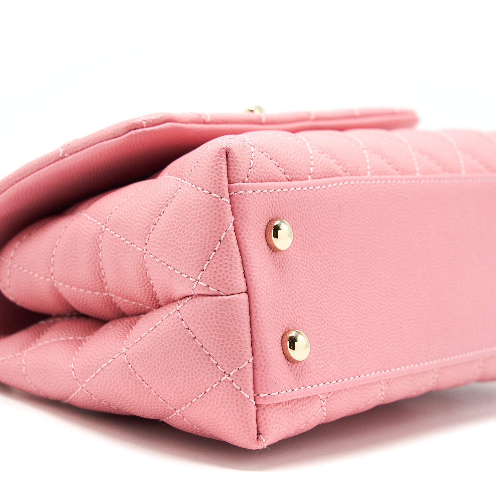Chanel Small Coco Handle 24cm Caviar Pink L