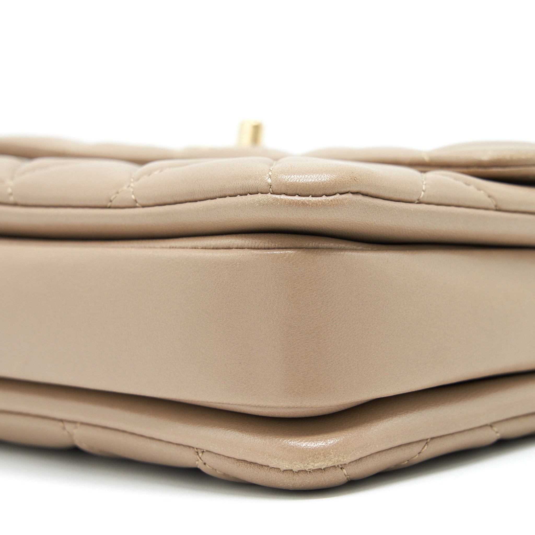 Chanel Trendy CC Flap Bag Lambskin Beige L