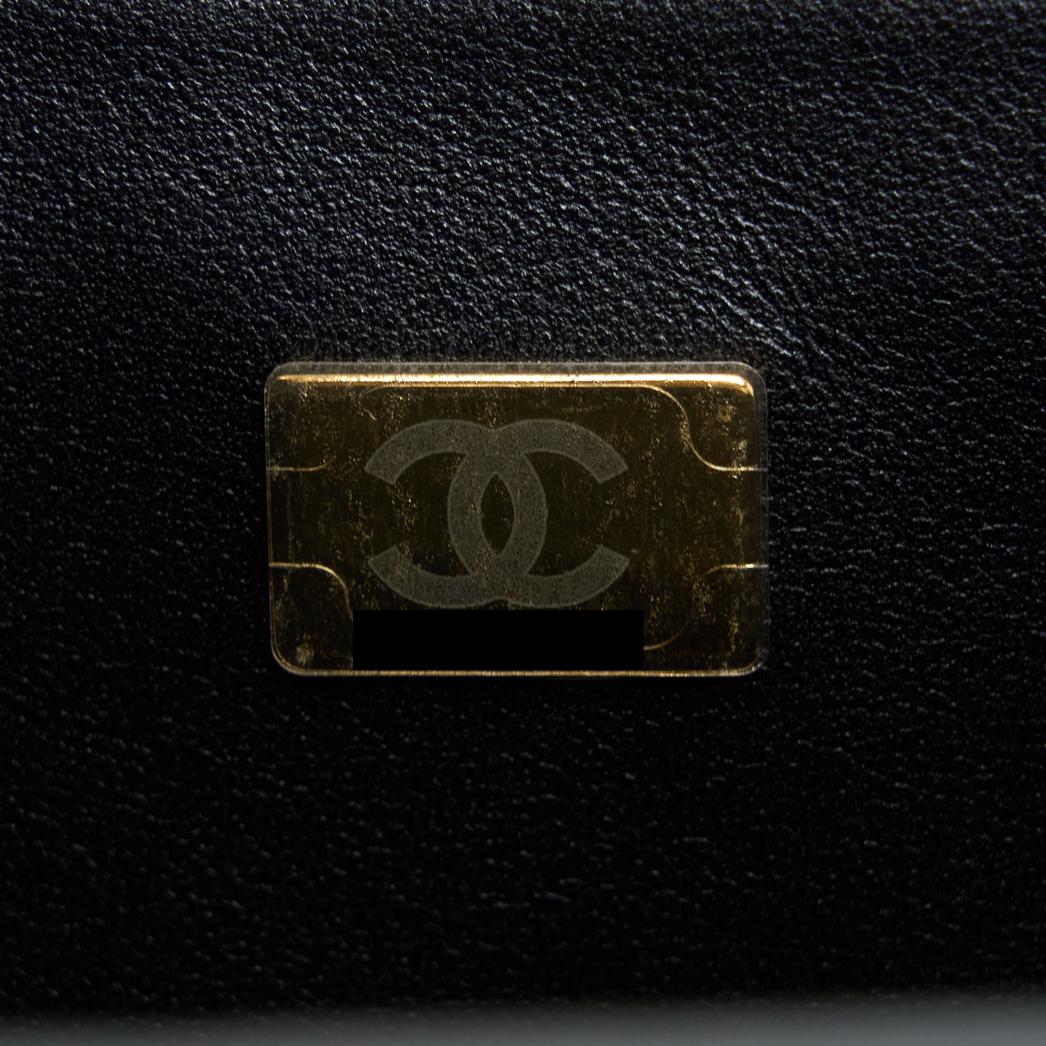 Chanel Top Handle Mini Rectangular Flap Bag Lambskin Black L (Microchip)