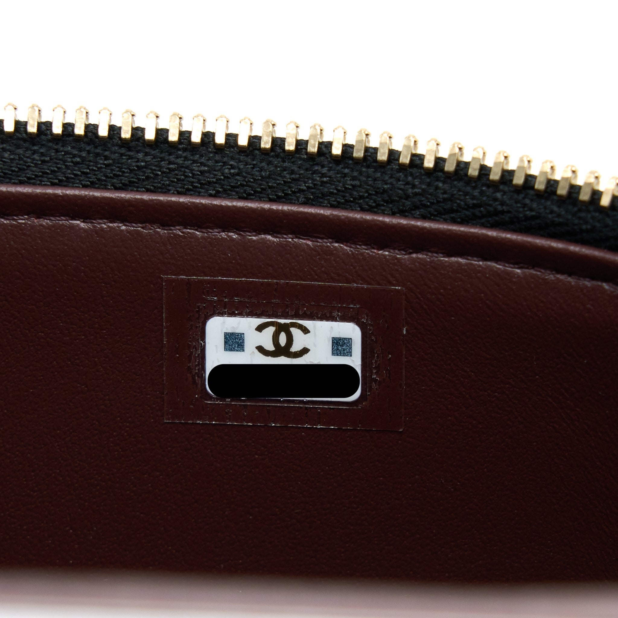 Chanel 23C Long Vanity With Chain Caviar Black L