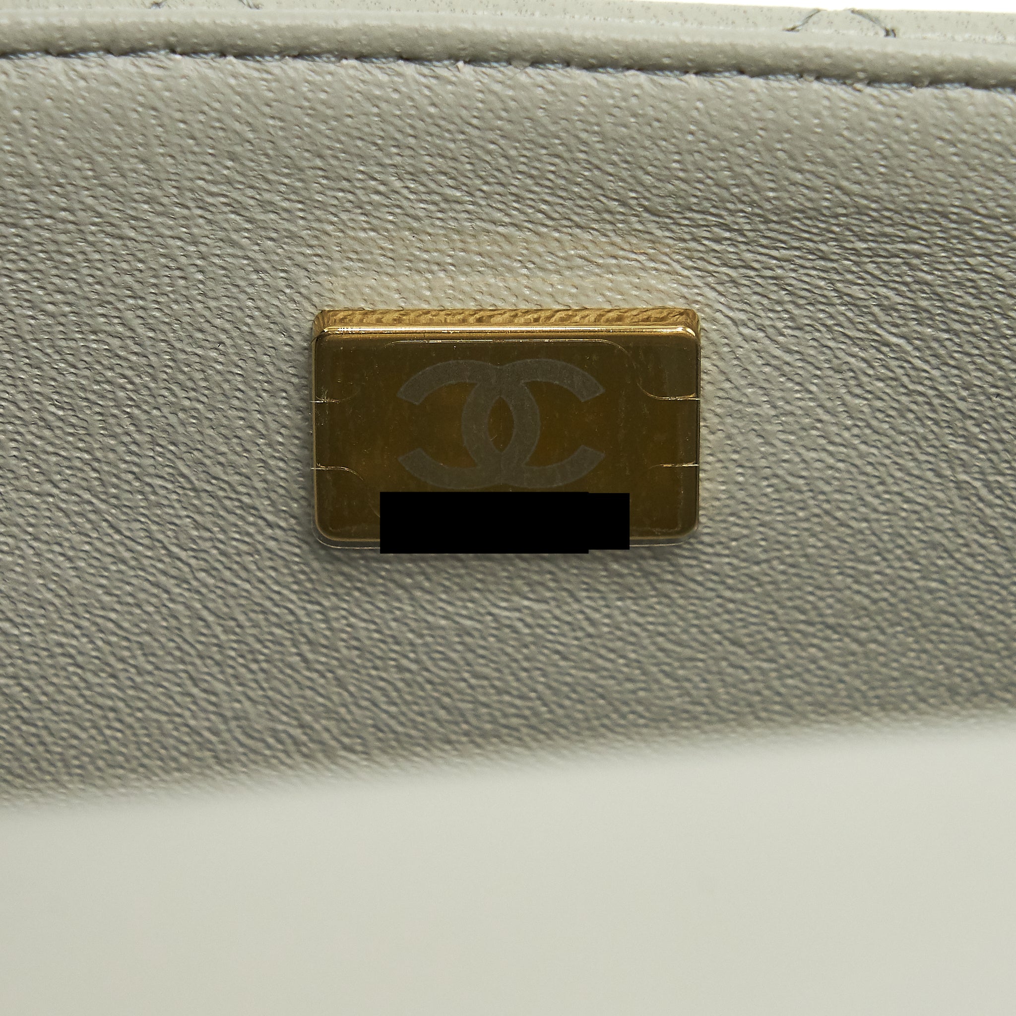 Chanel mini rectangular flap Bag Lambskin Light Grey L