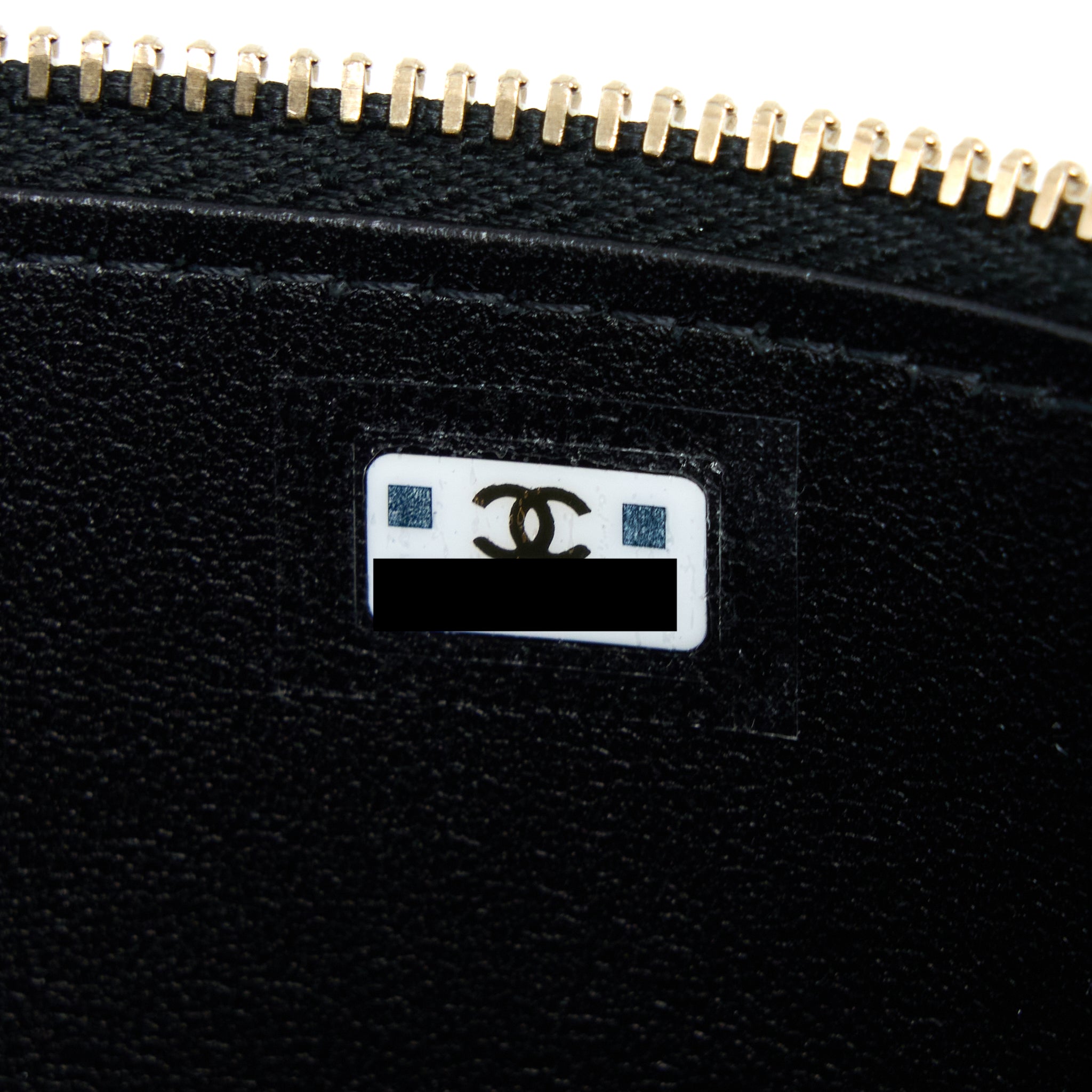 Chanel 22A Top Handle Long Vanity With Chain Lambskin Black L