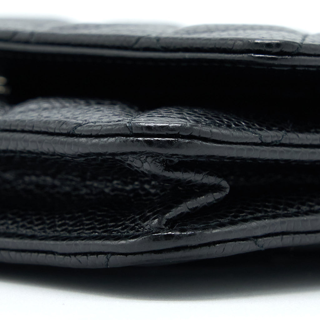 Chanel Classic Wallet on Chain Caviar Black  (Microchip)