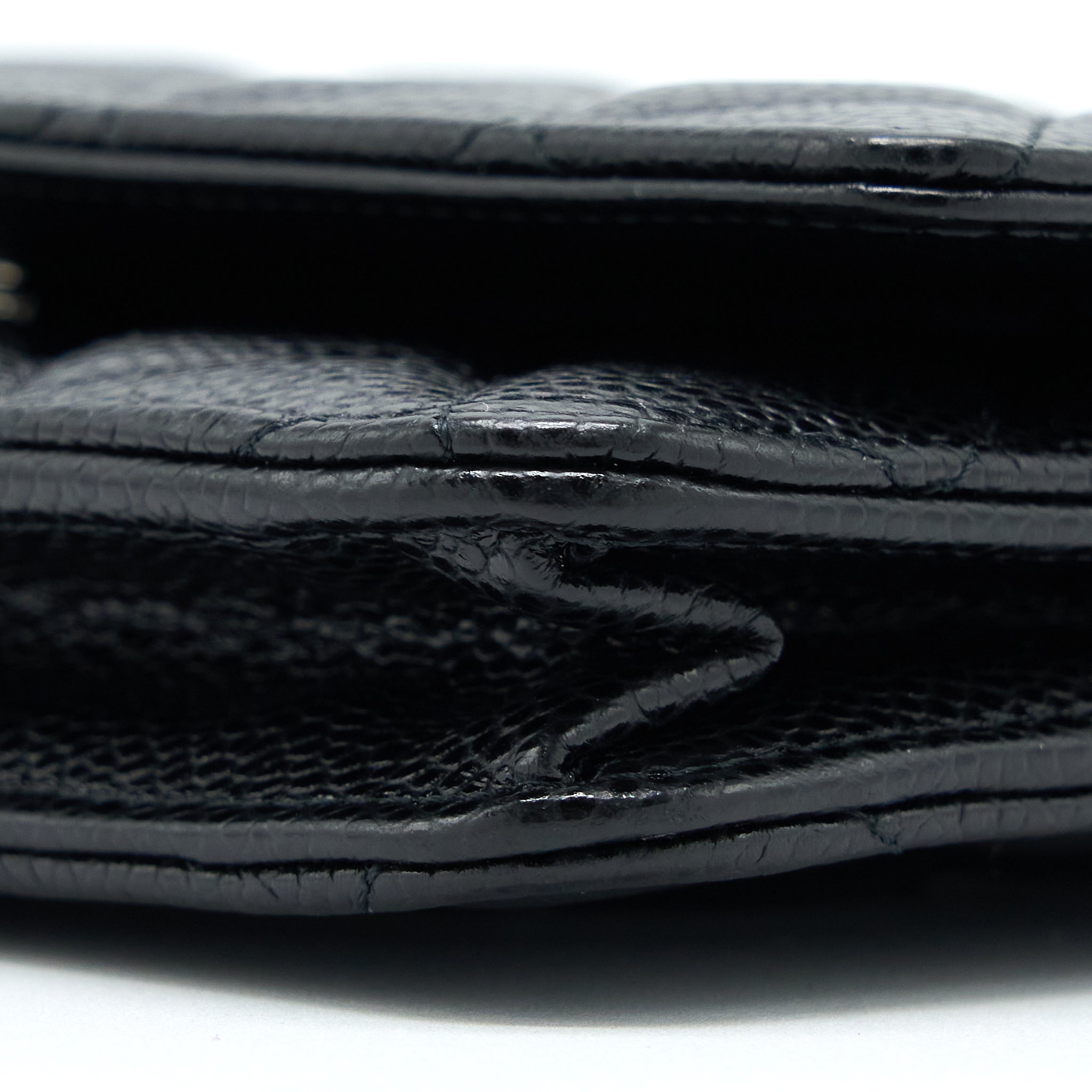 Chanel Classic Wallet on Chain Caviar Black  (Microchip)