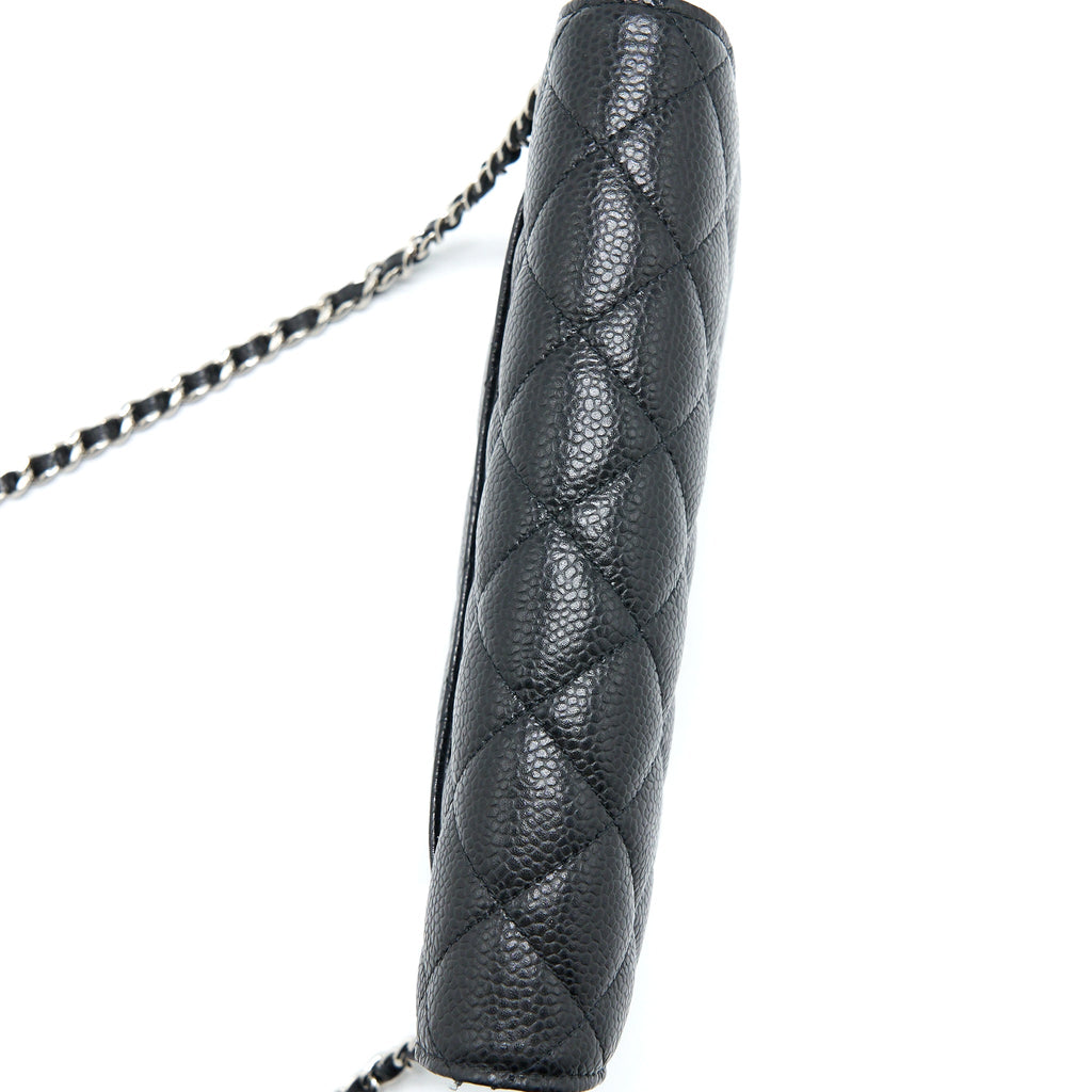 Chanel Classic Wallet on Chain Caviar Black  (Microchip)