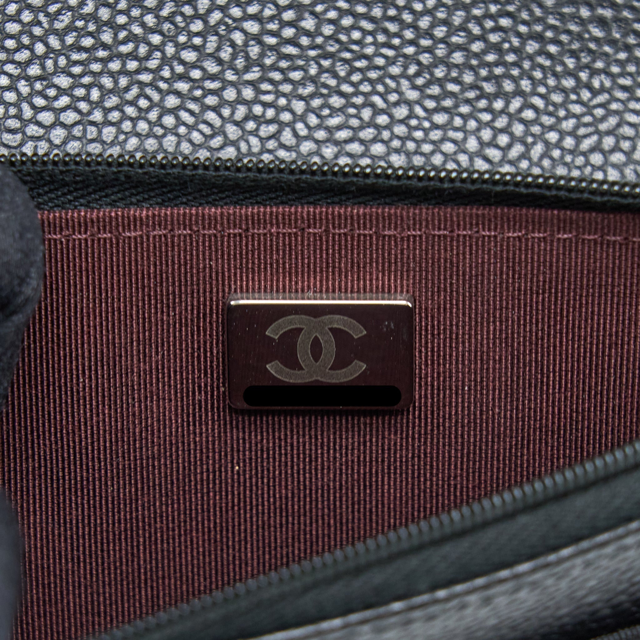 Chanel Classic Wallet on Chain Caviar Black  (Microchip)
