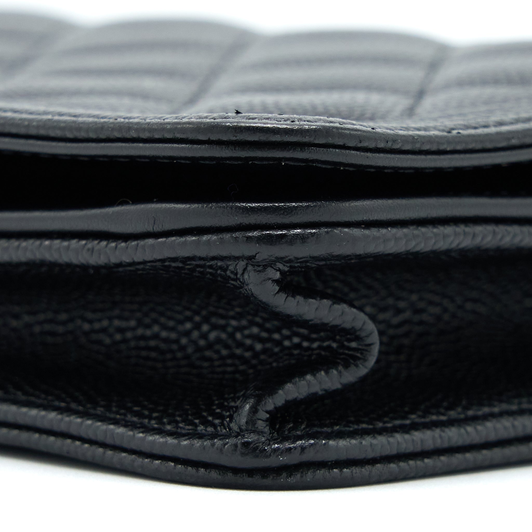 Chanel Boy Wallet on Chain Caviar Black