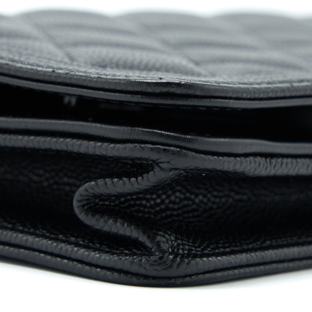 Chanel Boy Wallet on Chain Caviar Black