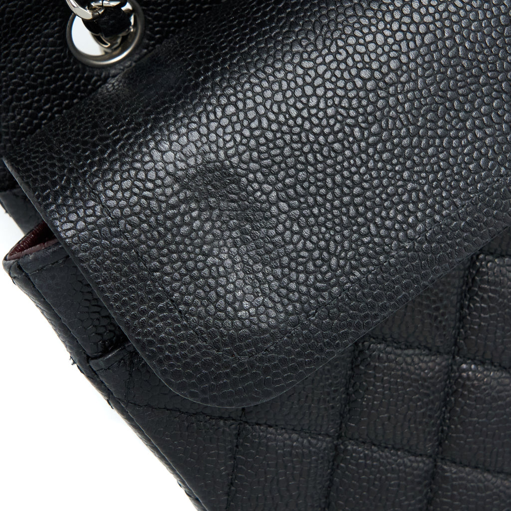 Chanel Medium Classic Double Flap Bag Caviar Black