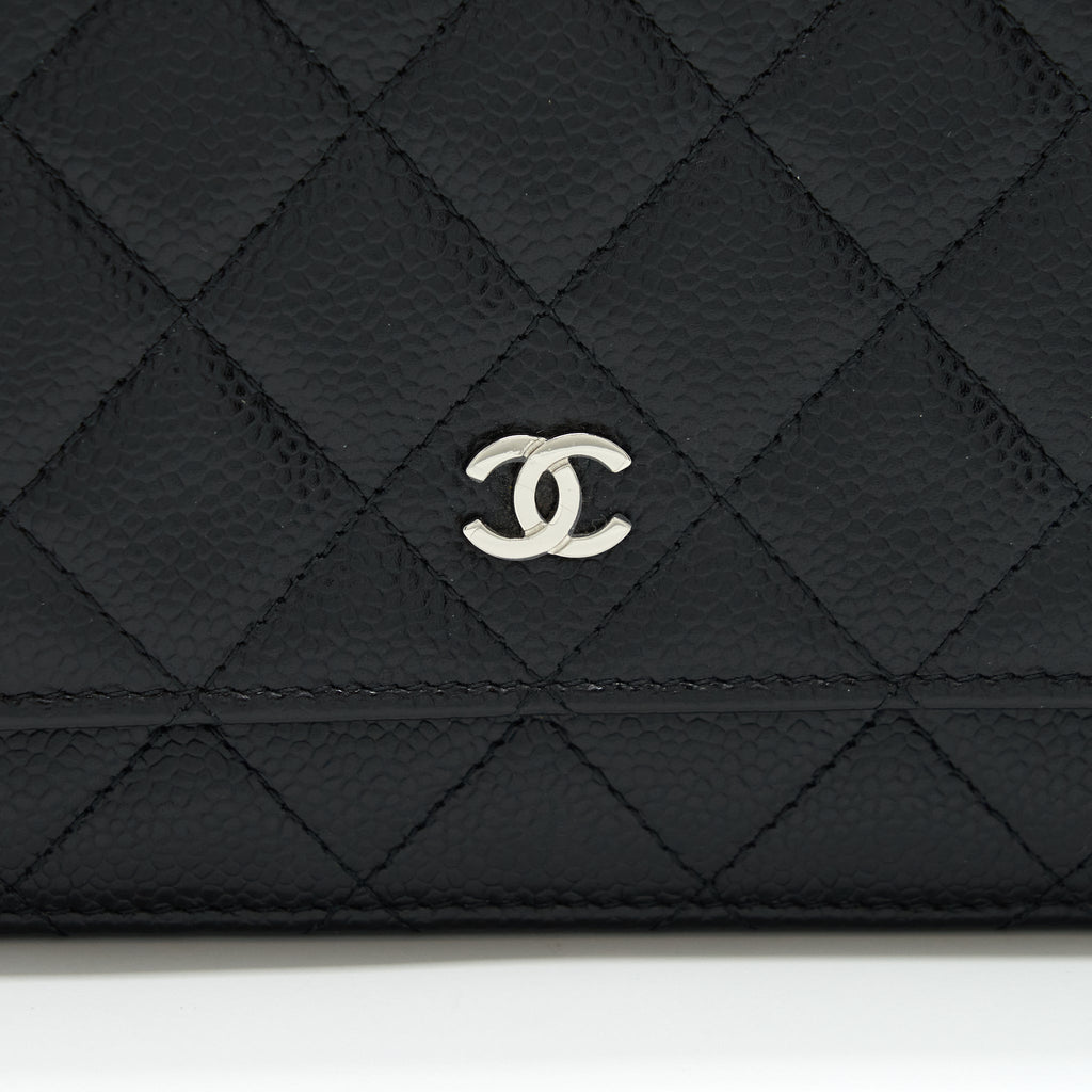 Chanel Classic Wallet On Chain Caviar Black
