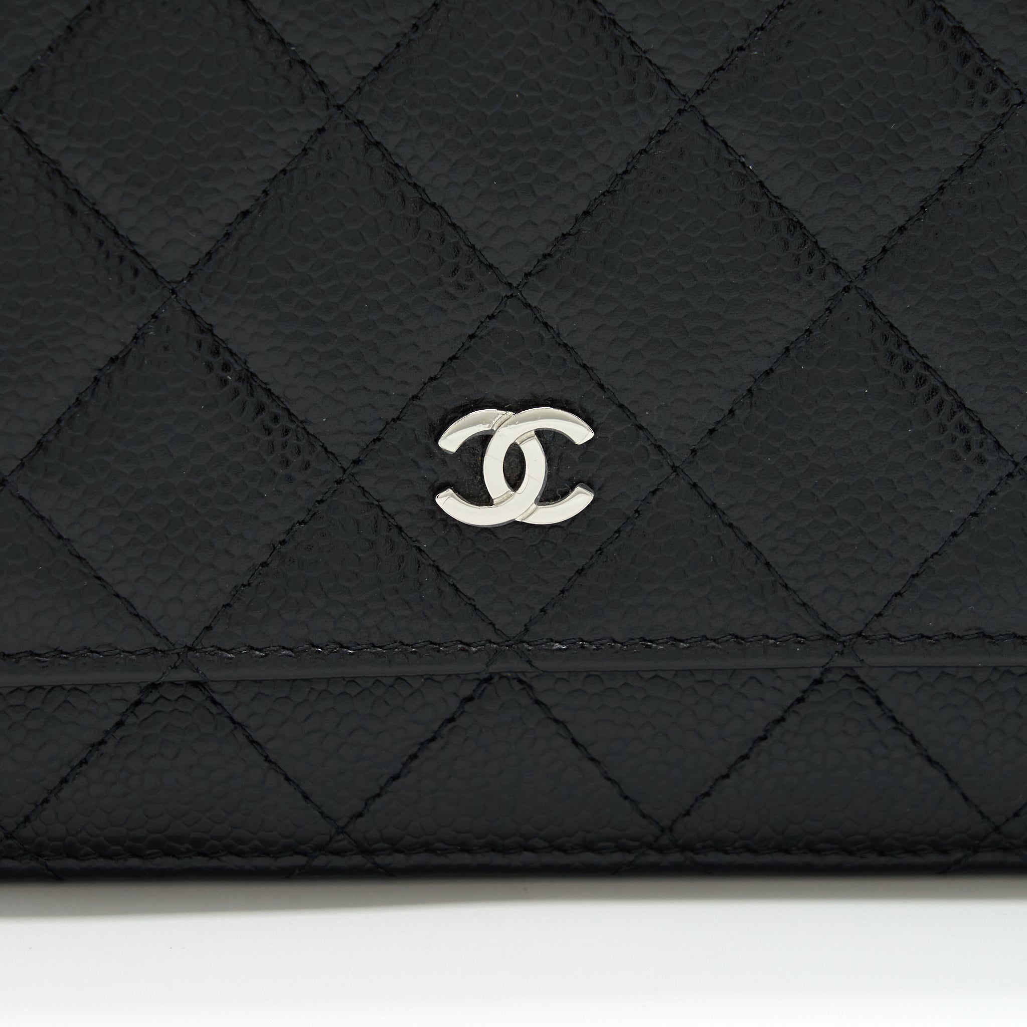 Chanel Classic Wallet On Chain Caviar Black
