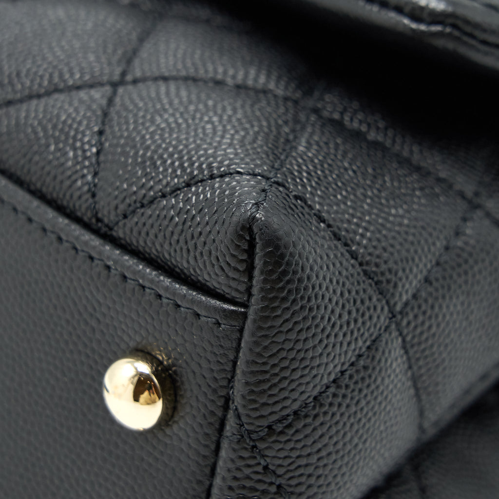 Chanel Coco Handle Extra Mini Caviar Black L