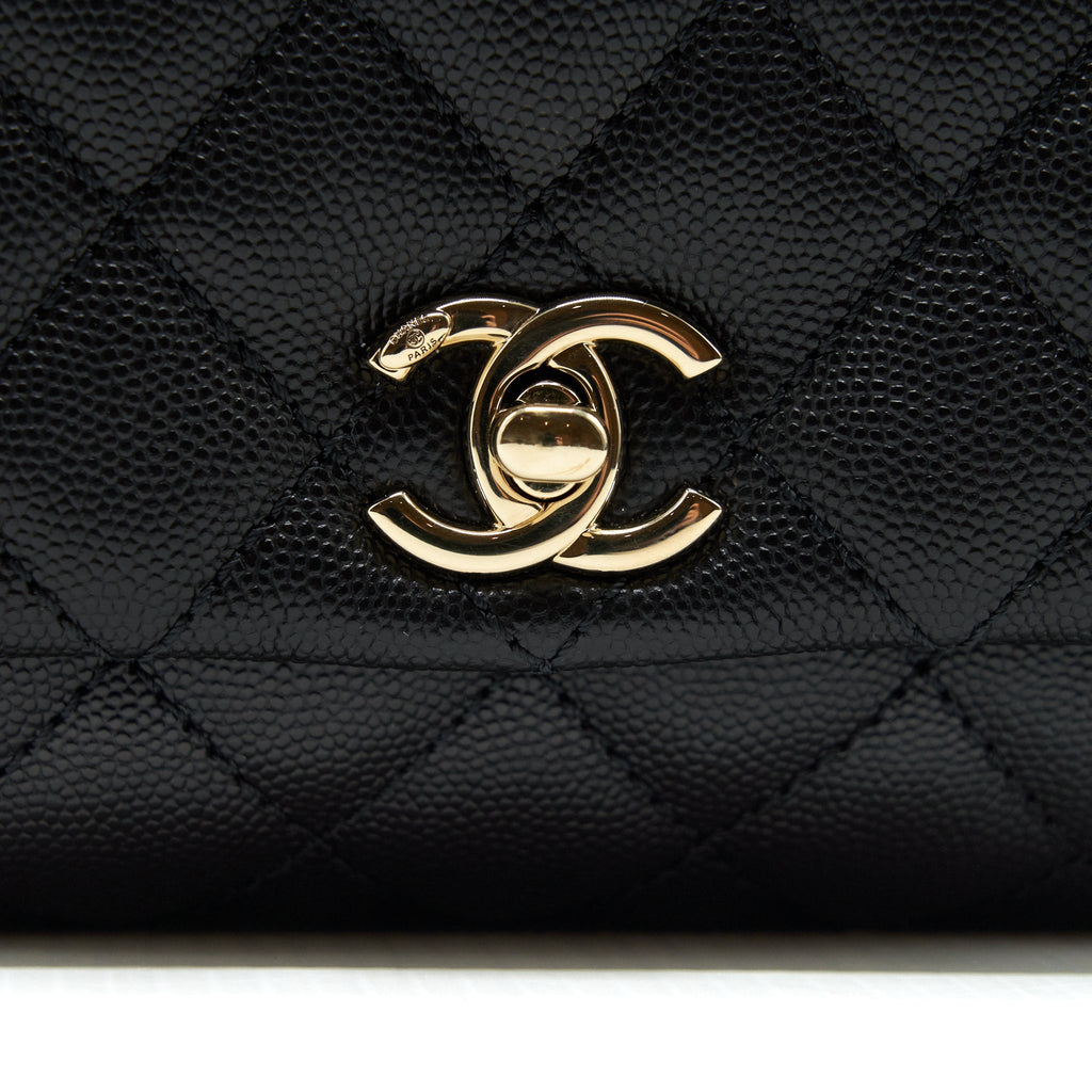 Chanel Coco Handle Extra Mini Caviar Black L