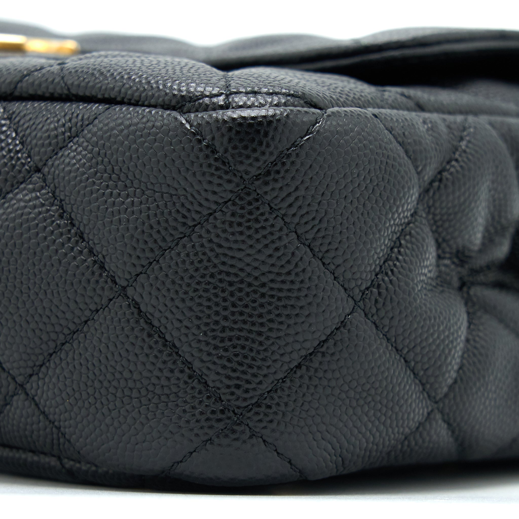Chanel Small Hobo Bag Caviar Black  (Microchip)
