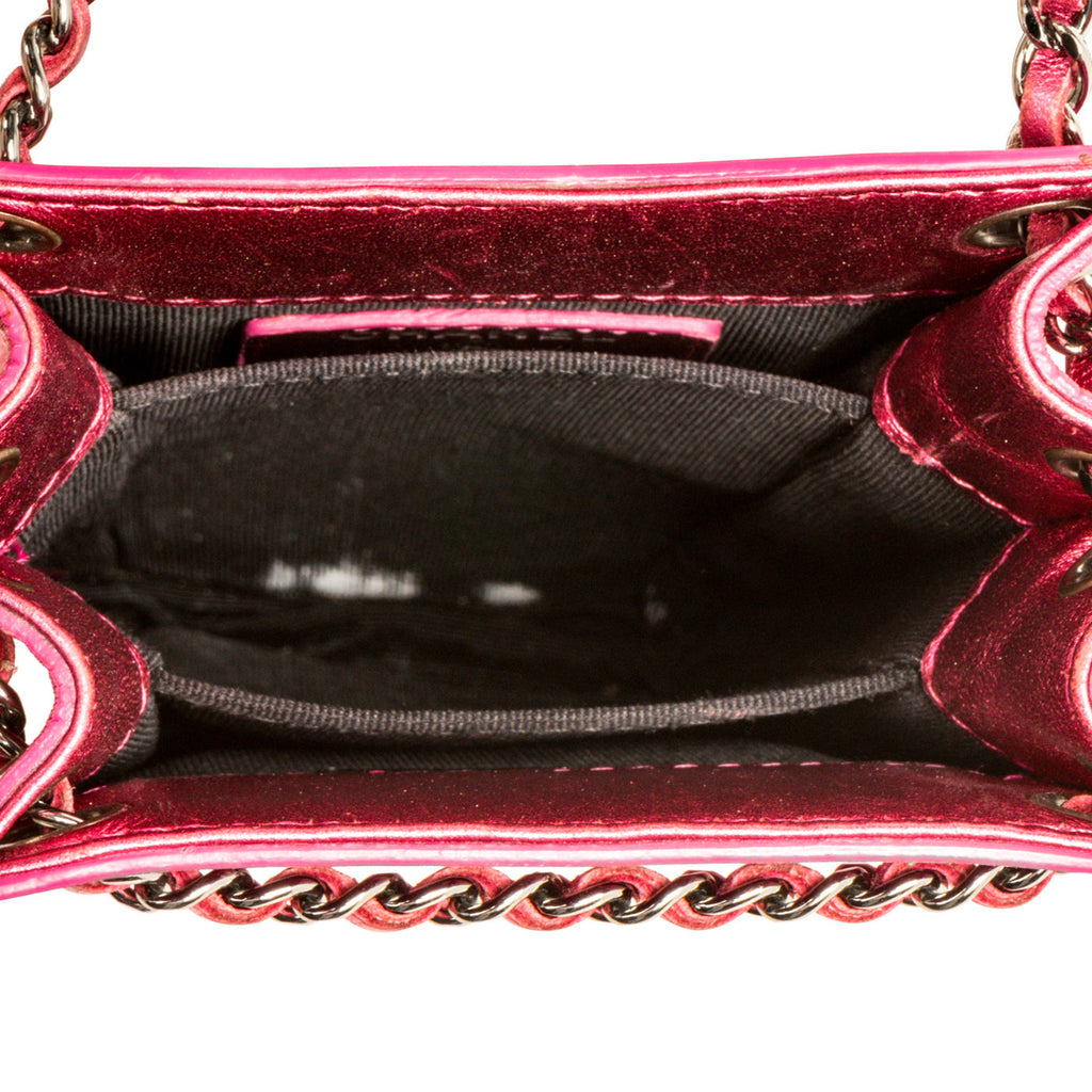 Chanel Metallic Pink Phone Crossbody