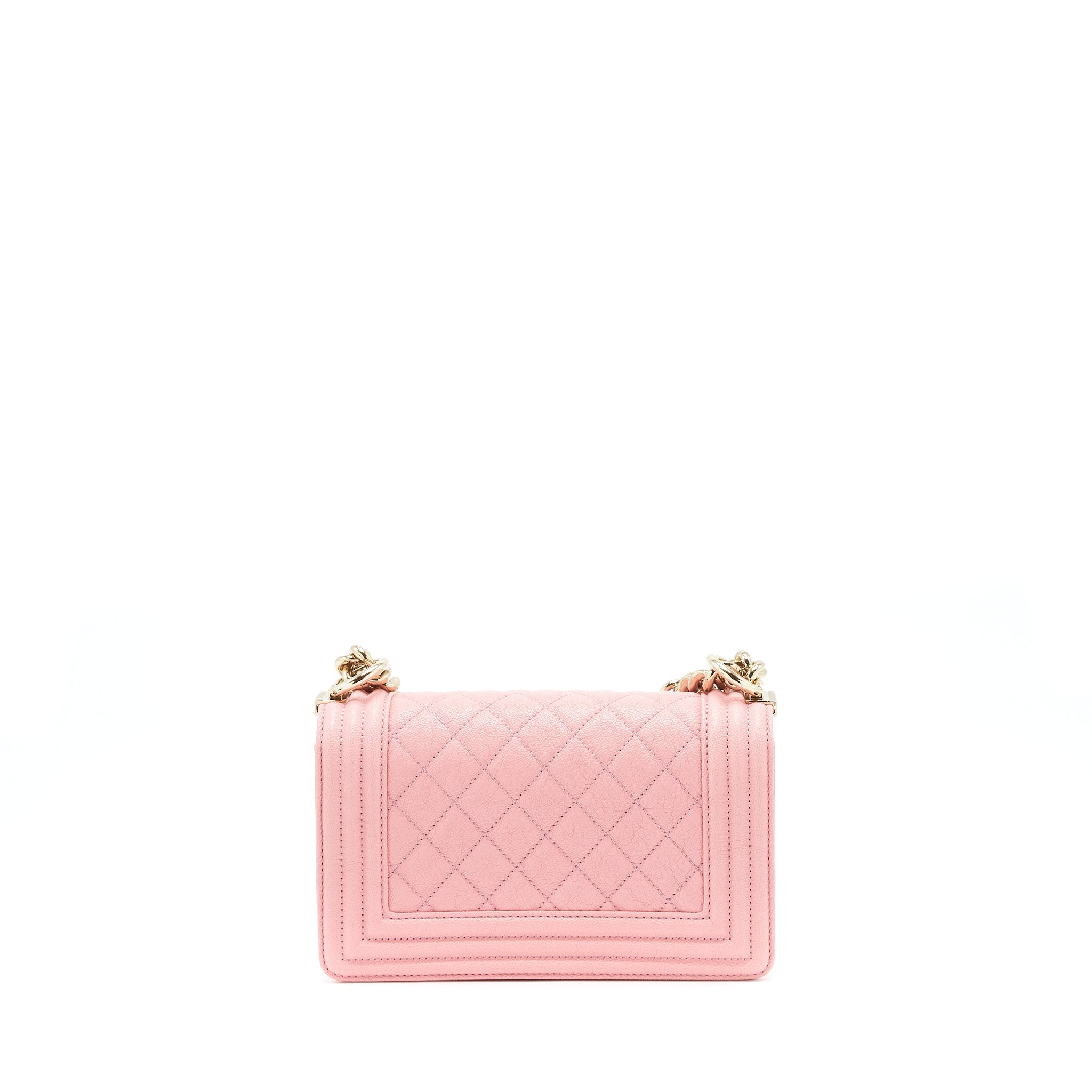 Chanel Small Boy Caviar Light Pink L