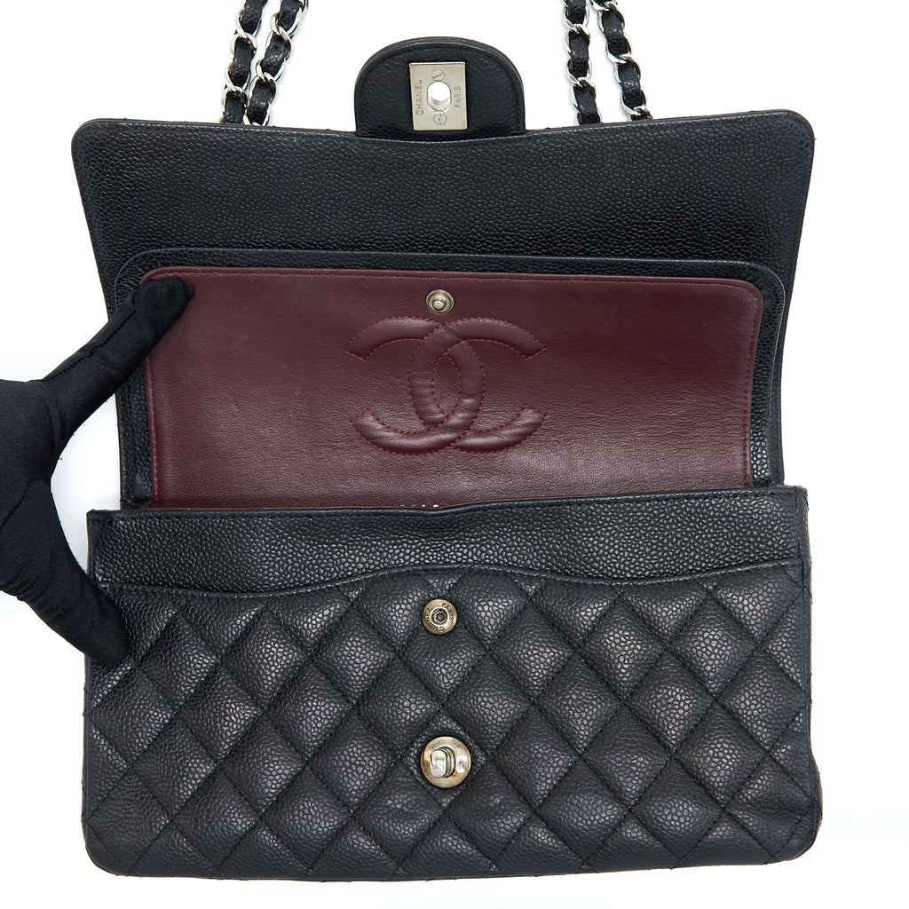 Chanel Medium Classic Double Flap Bag Caviar Black