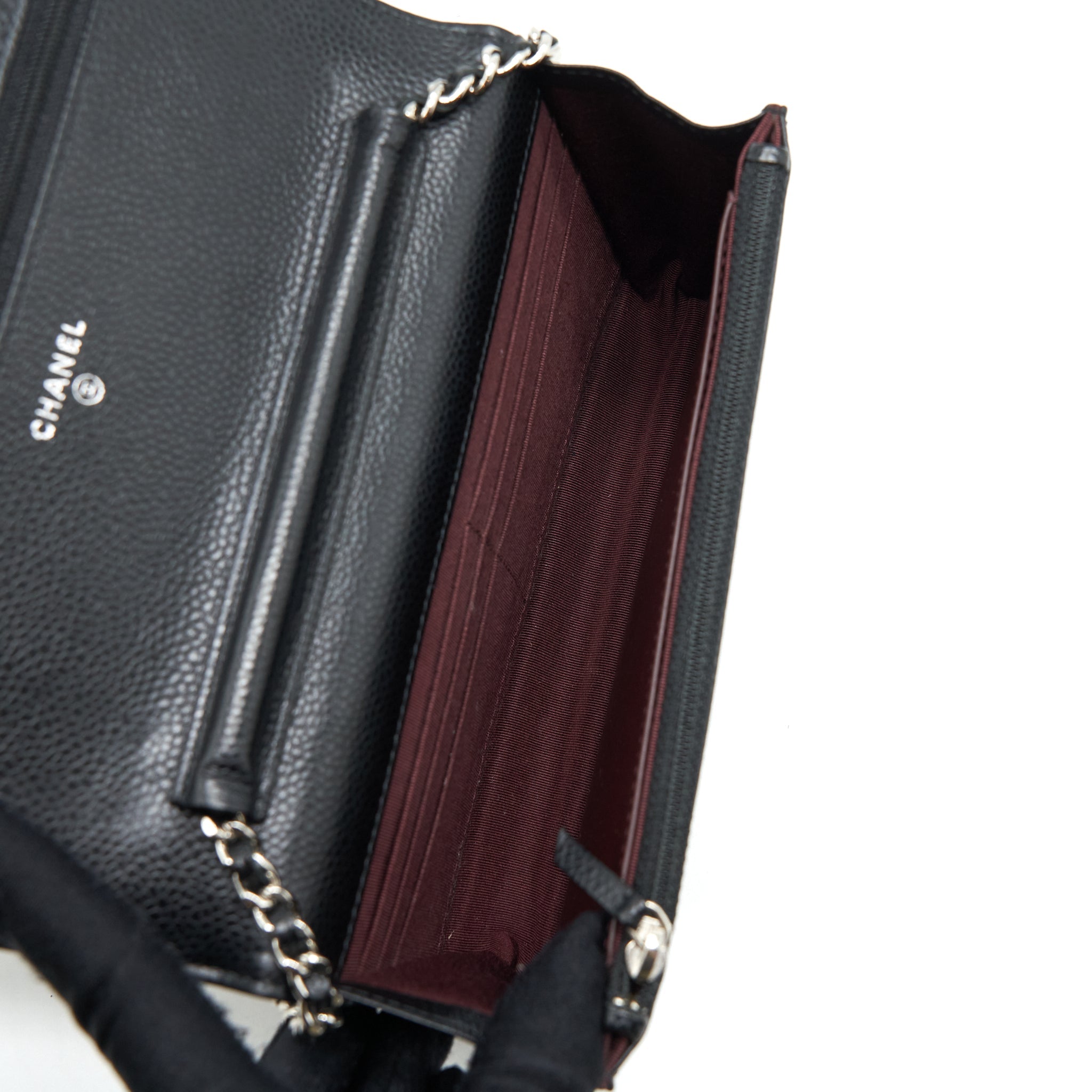 Chanel Classic Wallet On Chain Caviar Black