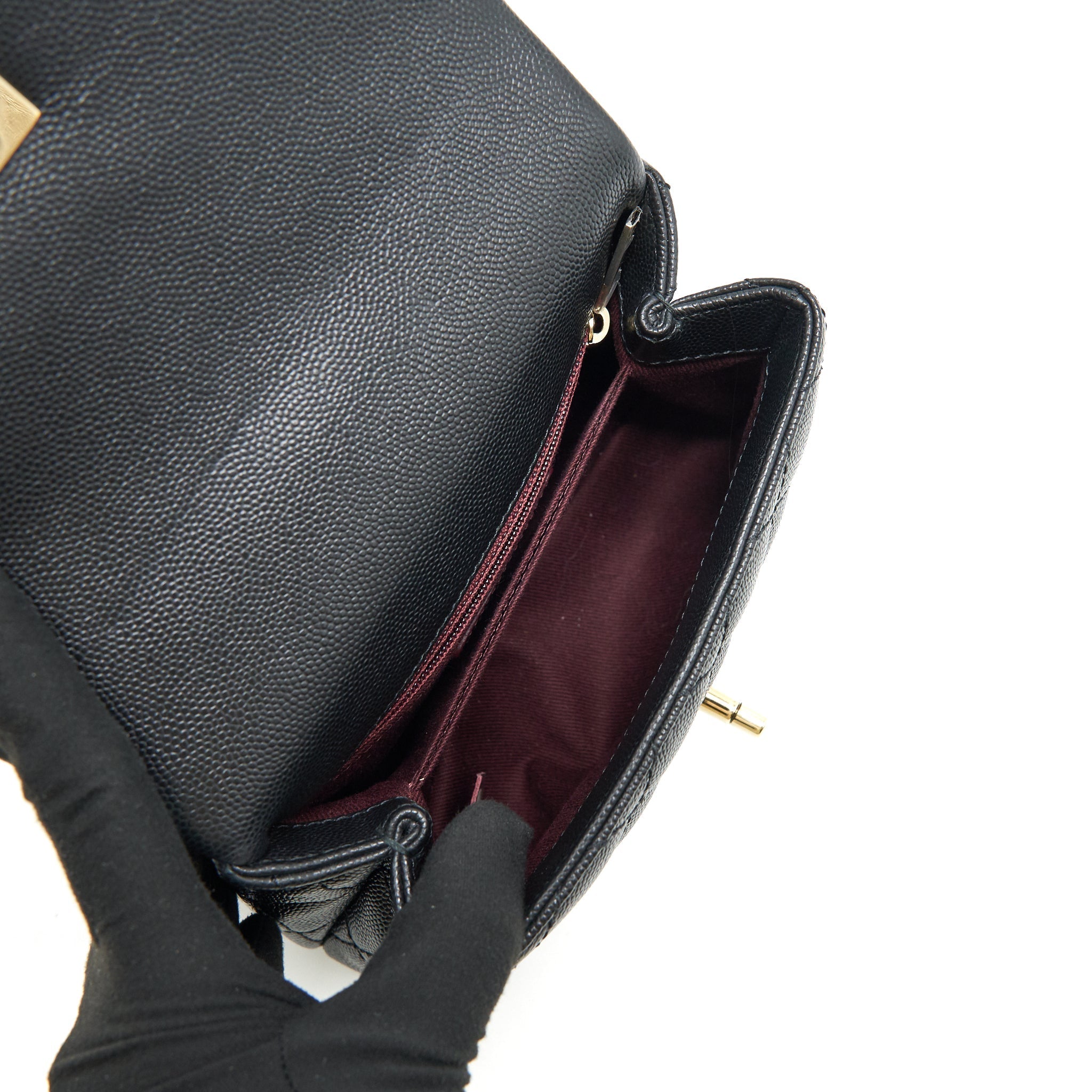 Chanel Coco Handle Extra Mini Caviar Black L