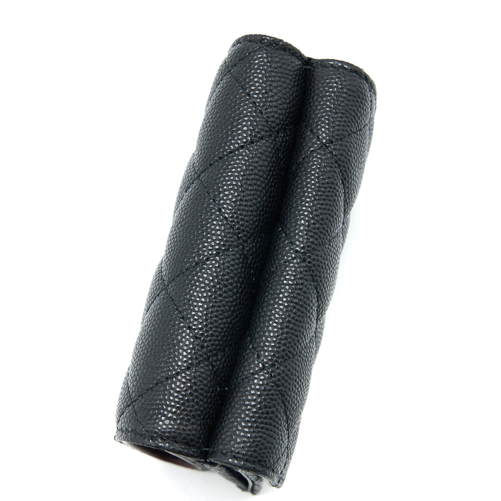 Chanel Small Compact Wallet Caviar Black L (Microchip)
