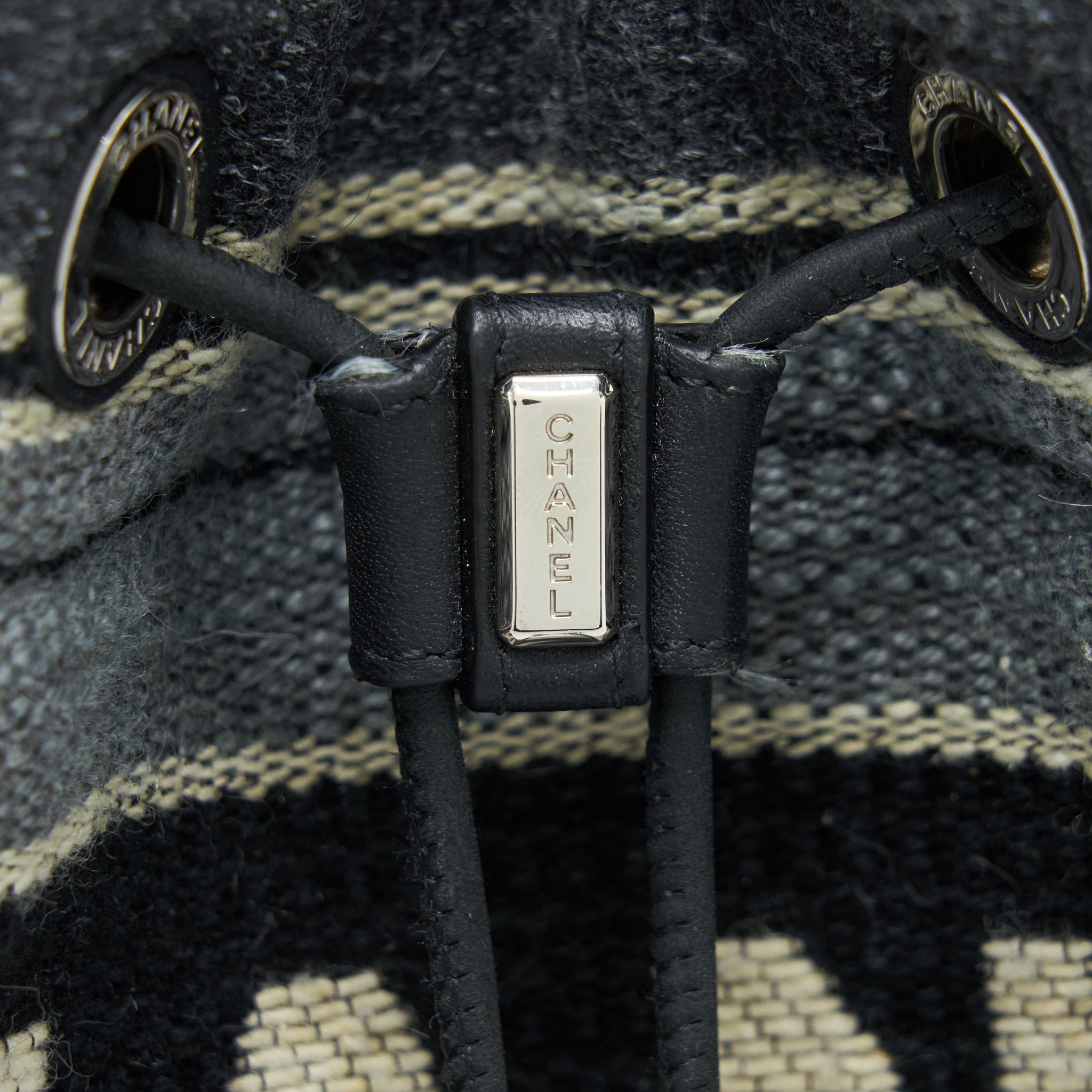 Chanel Rue Camborne Bucket Bag Fabric Multicolour