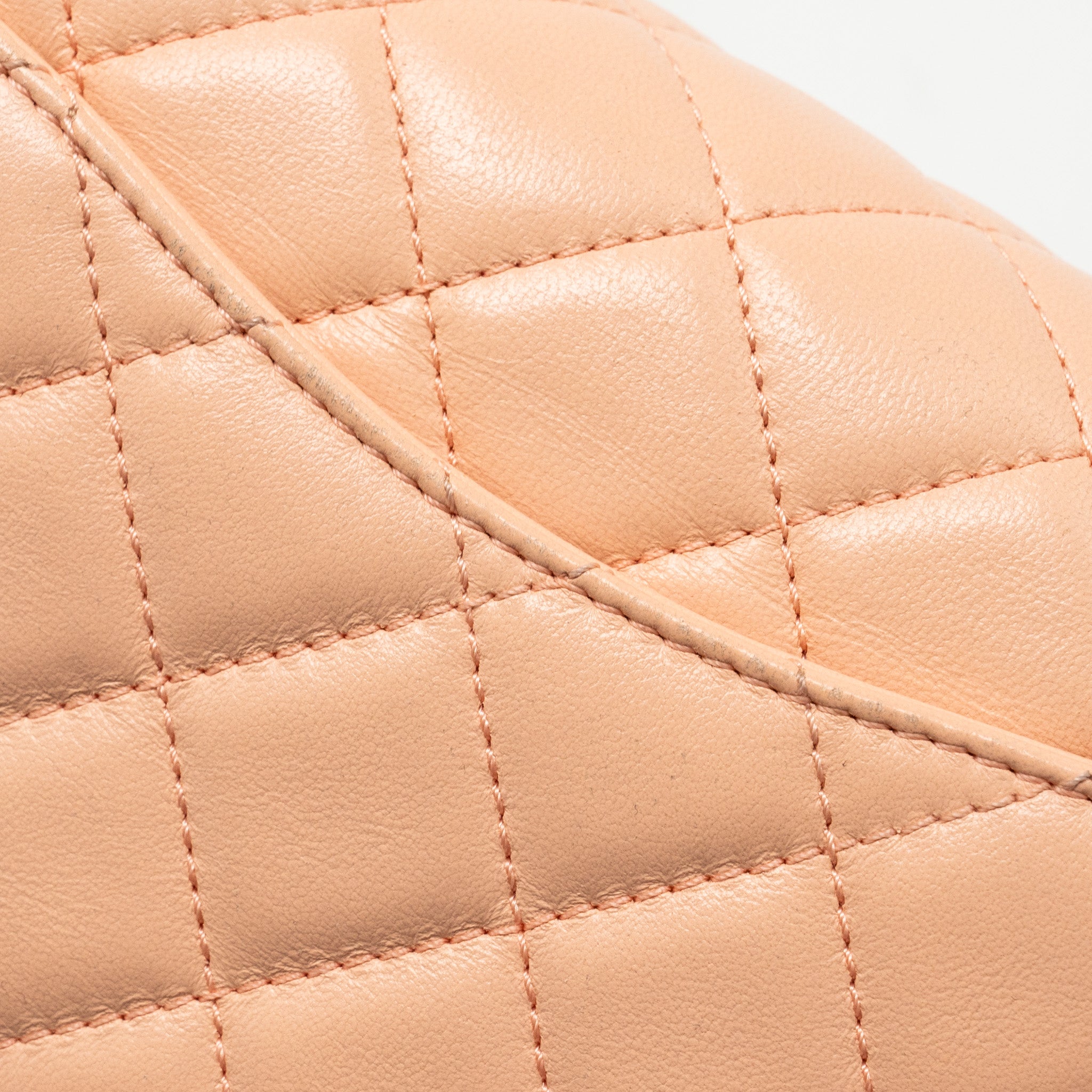 Chanel Pearl Crush Mini Rectangular Flap Bag Lambskin Pink  (Microchip)