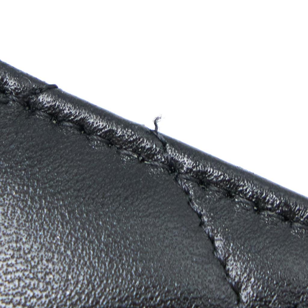 Chanel Ribbon Wallet On Chain Lambskin Black L (Microchip)