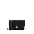 Chanel Vintage Medium Single Flap Bag Fabric Black