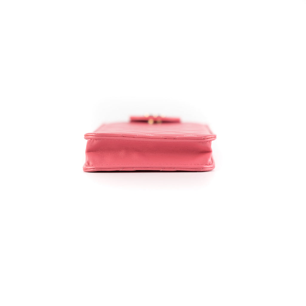 Chanel Lambskin Pink Phone holder