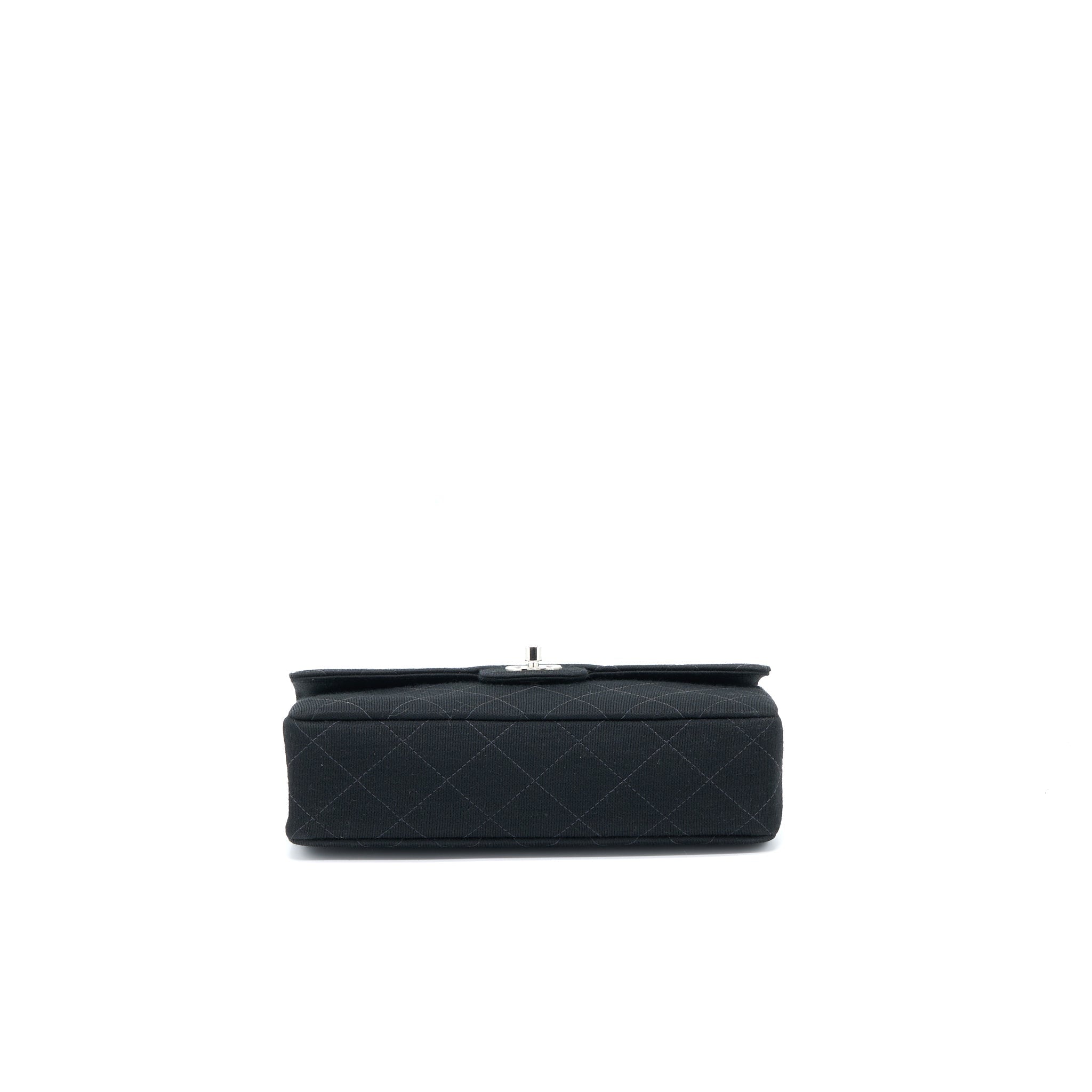 Chanel Vintage Medium Single Flap Bag Fabric Black