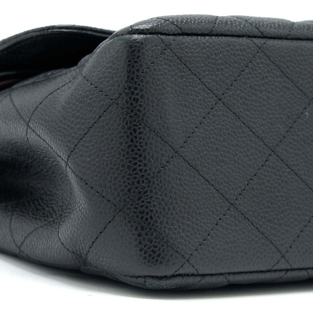 Chanel Classic Jumbo Double Flap Bag Caviar Black