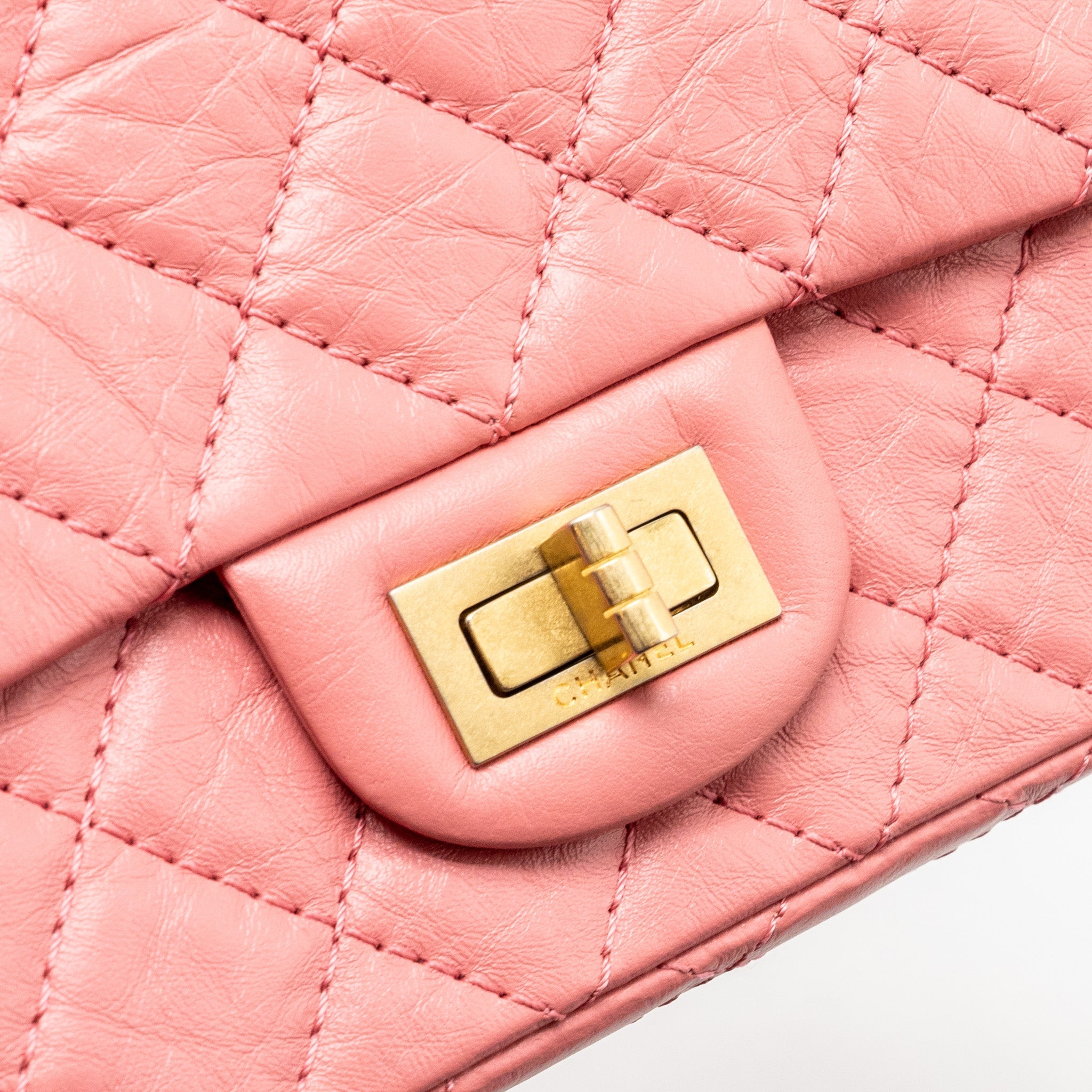 Chanel Mini 2.55 Reissue flap bag calfskin pink