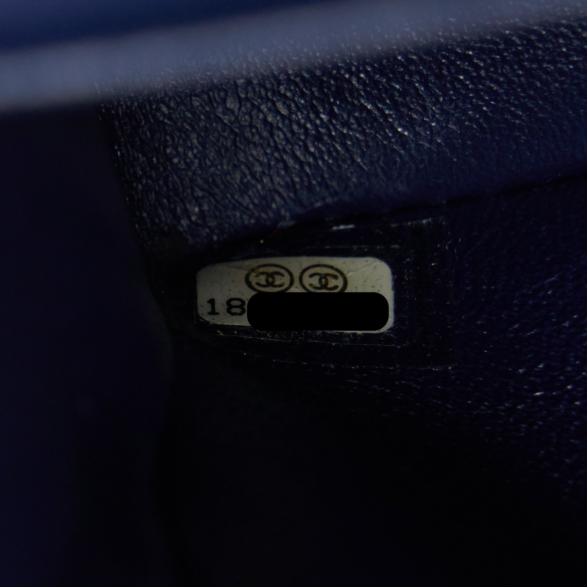 Chanel Medium Classic Double Flap Bag Caviar Navy Blue