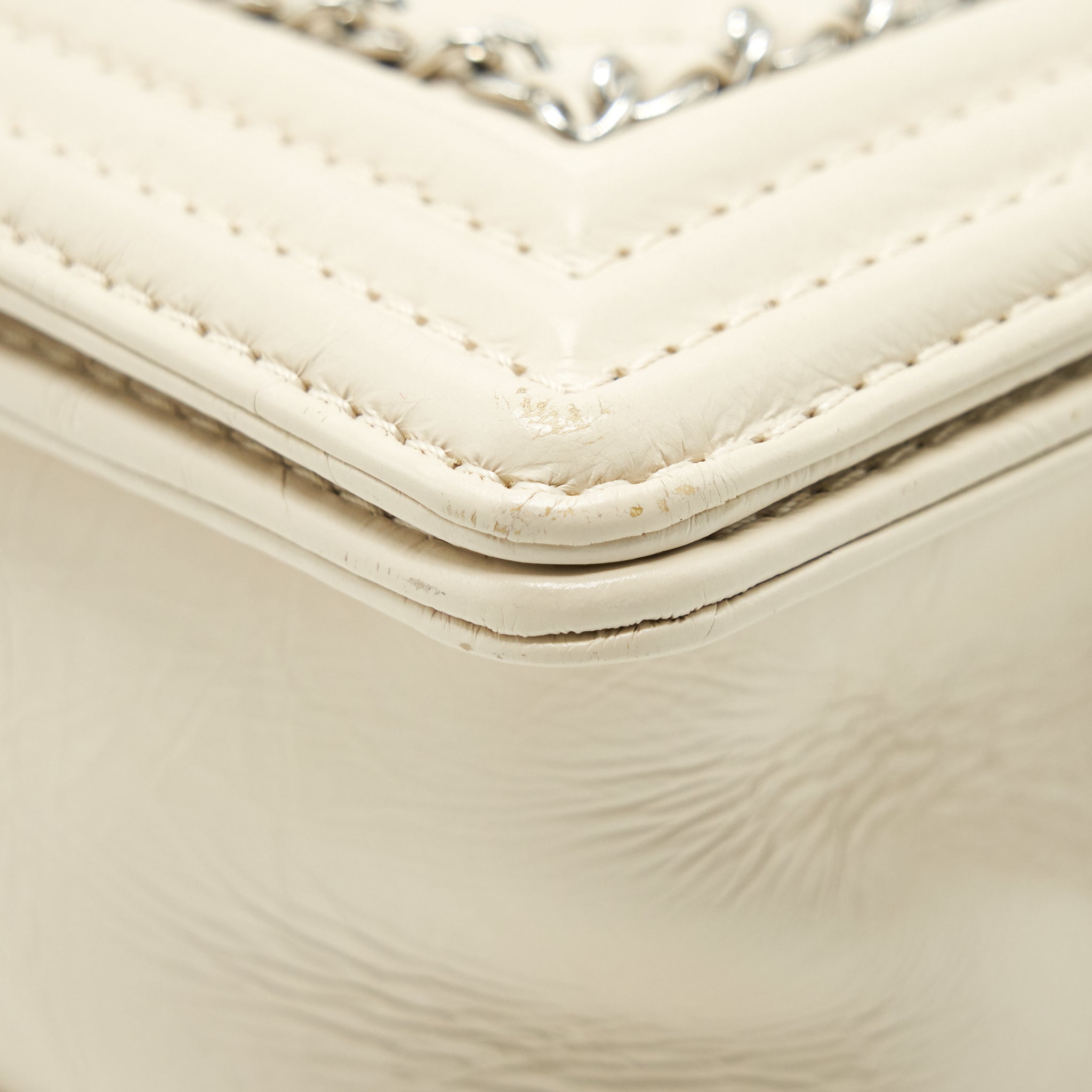 Chanel Medium Boy Bag Chevron Limited Calfskin Ivory