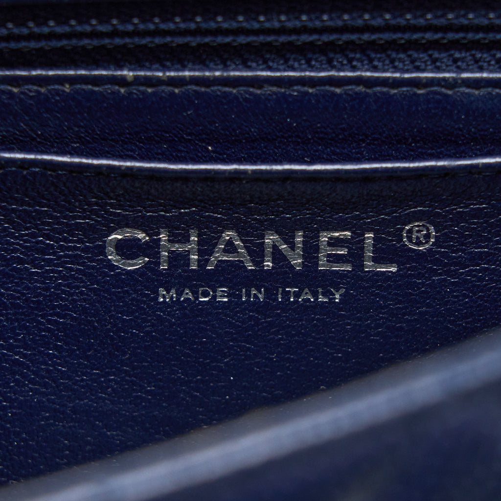 Chanel Classic Mini Rectangular Flap Bag Caviar Navy