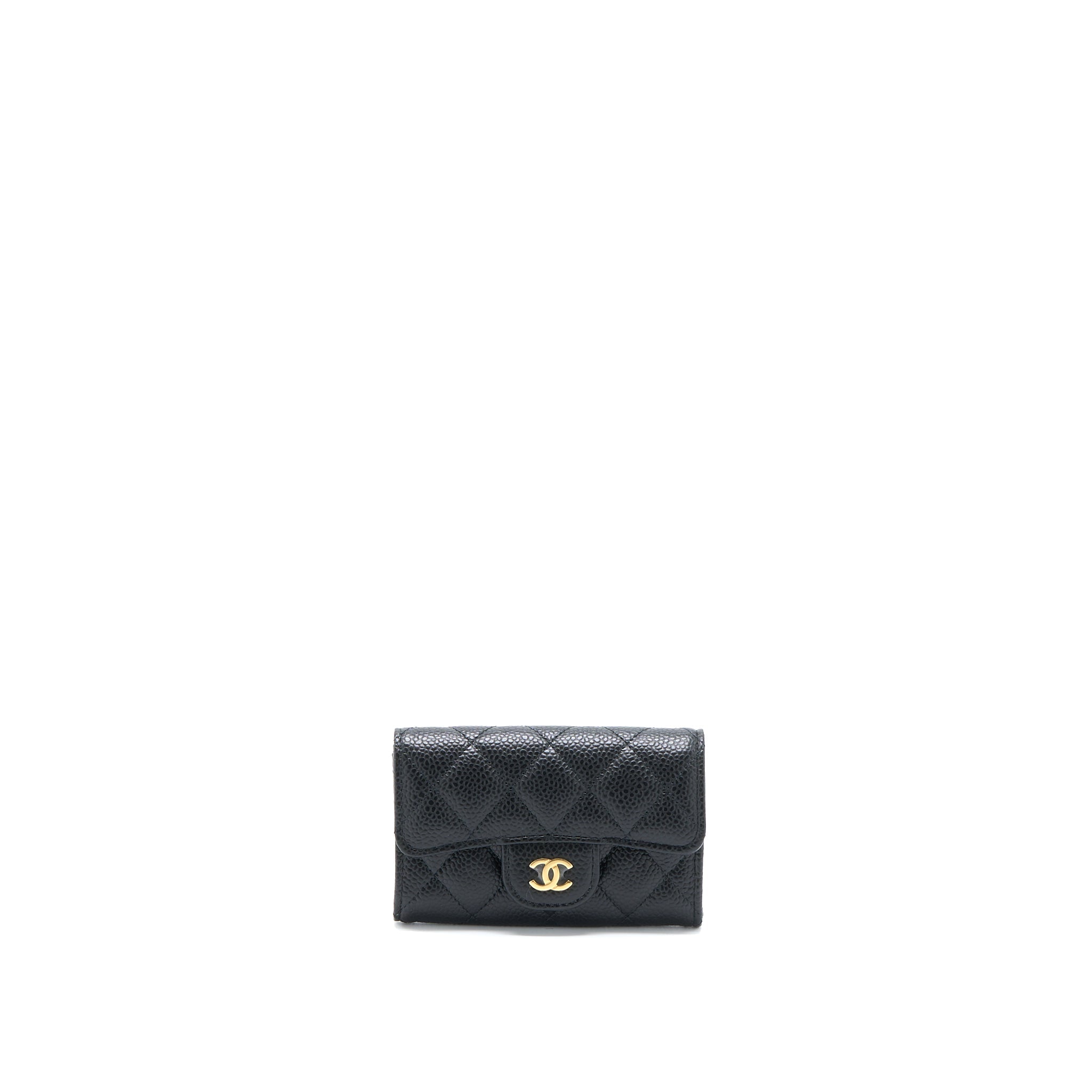Chanel Classic Flap Cardholder Caviar Black
