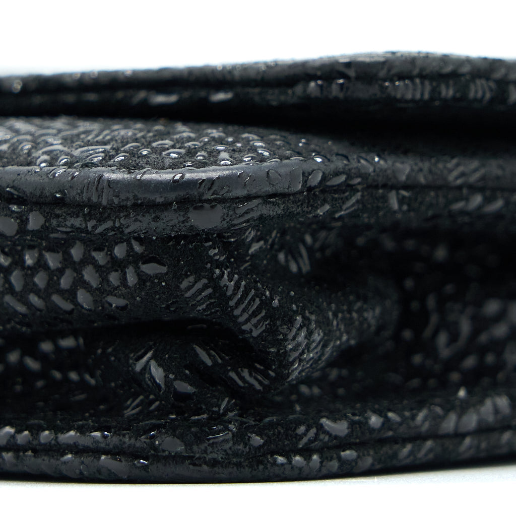 Chanel Seasonal Wallet On Chain Fabric Black