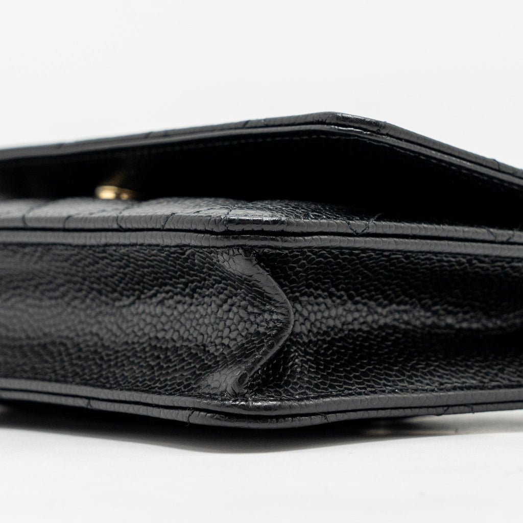 Chanel Classic Wallet on Chain Caviar Black (microchip)