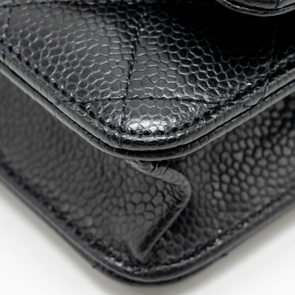 Chanel Classic Wallet on Chain Caviar Black (microchip)