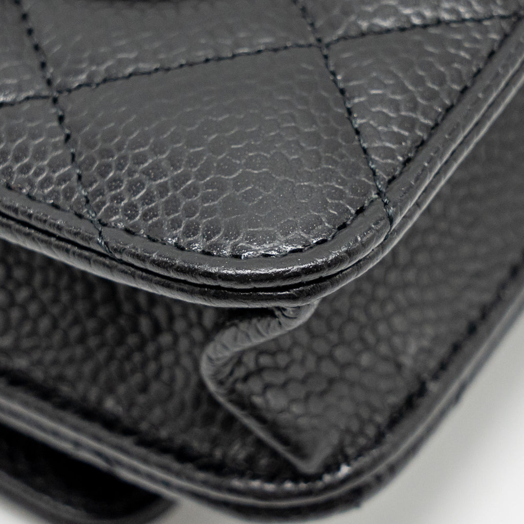 Chanel Classic Wallet on Chain Caviar Black (microchip)