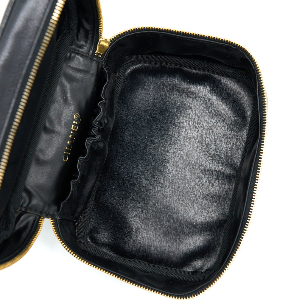 Chanel Vintage Vanity Case Caviar Black
