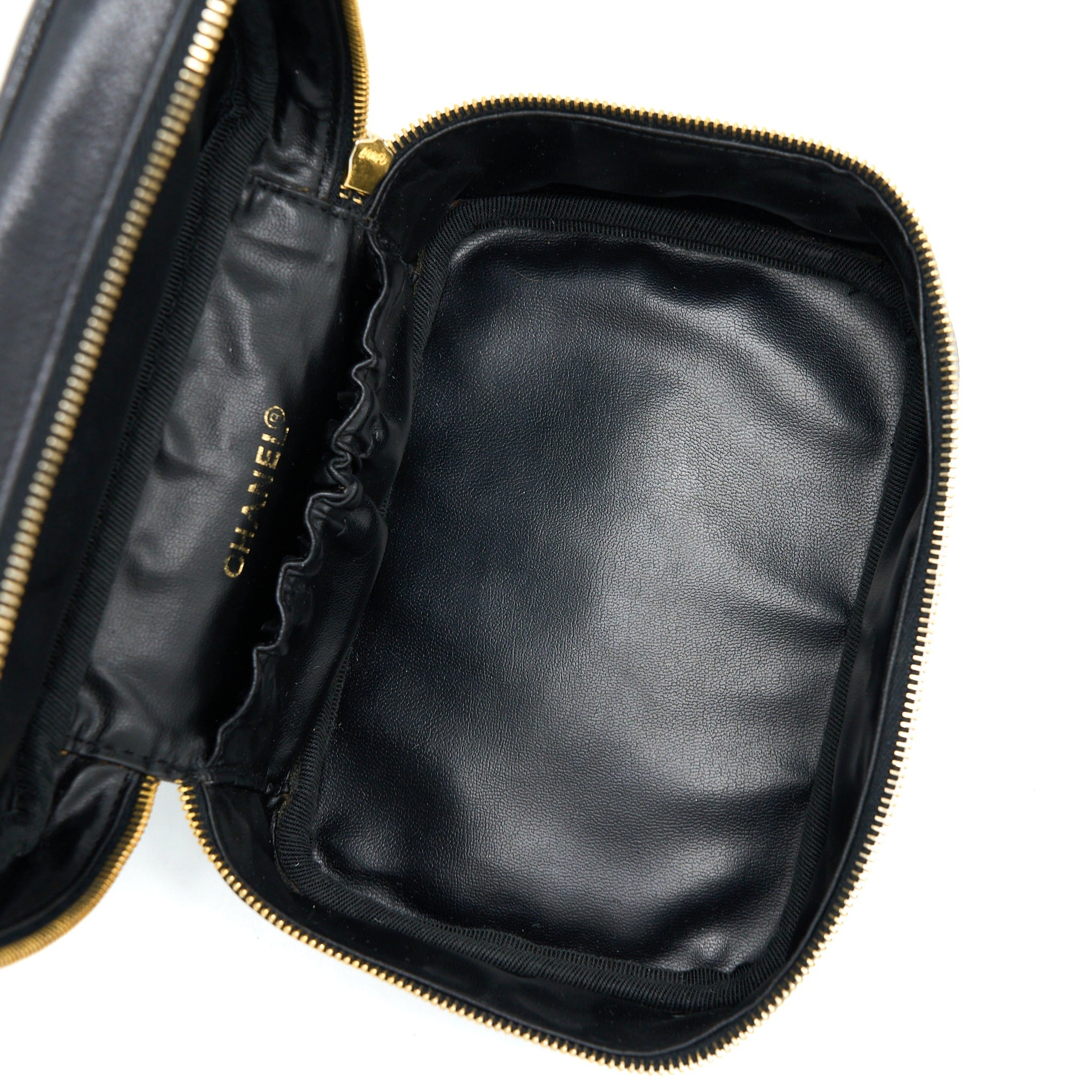 Chanel Vintage Vanity Case Caviar Black