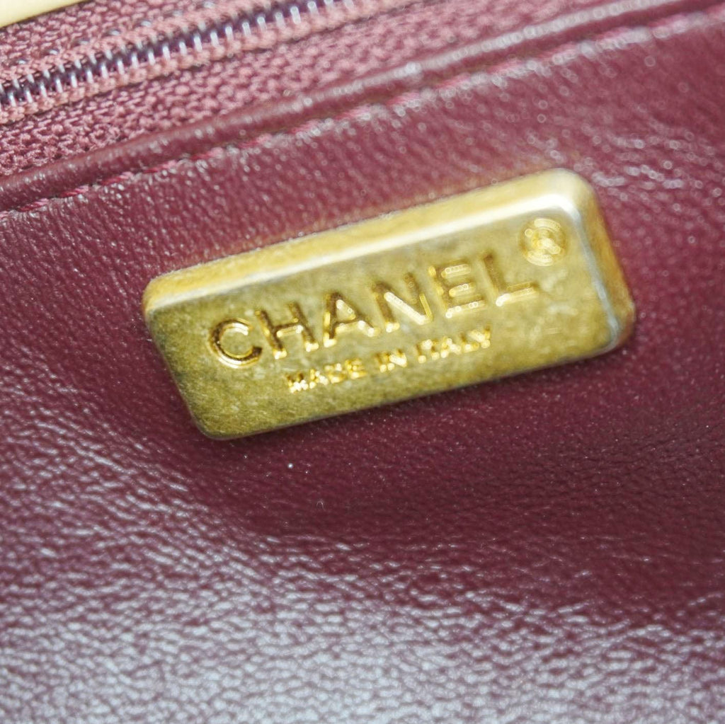 CHANEL Rock The Corner Flap Quilted Leather Shoulder Bag Beige