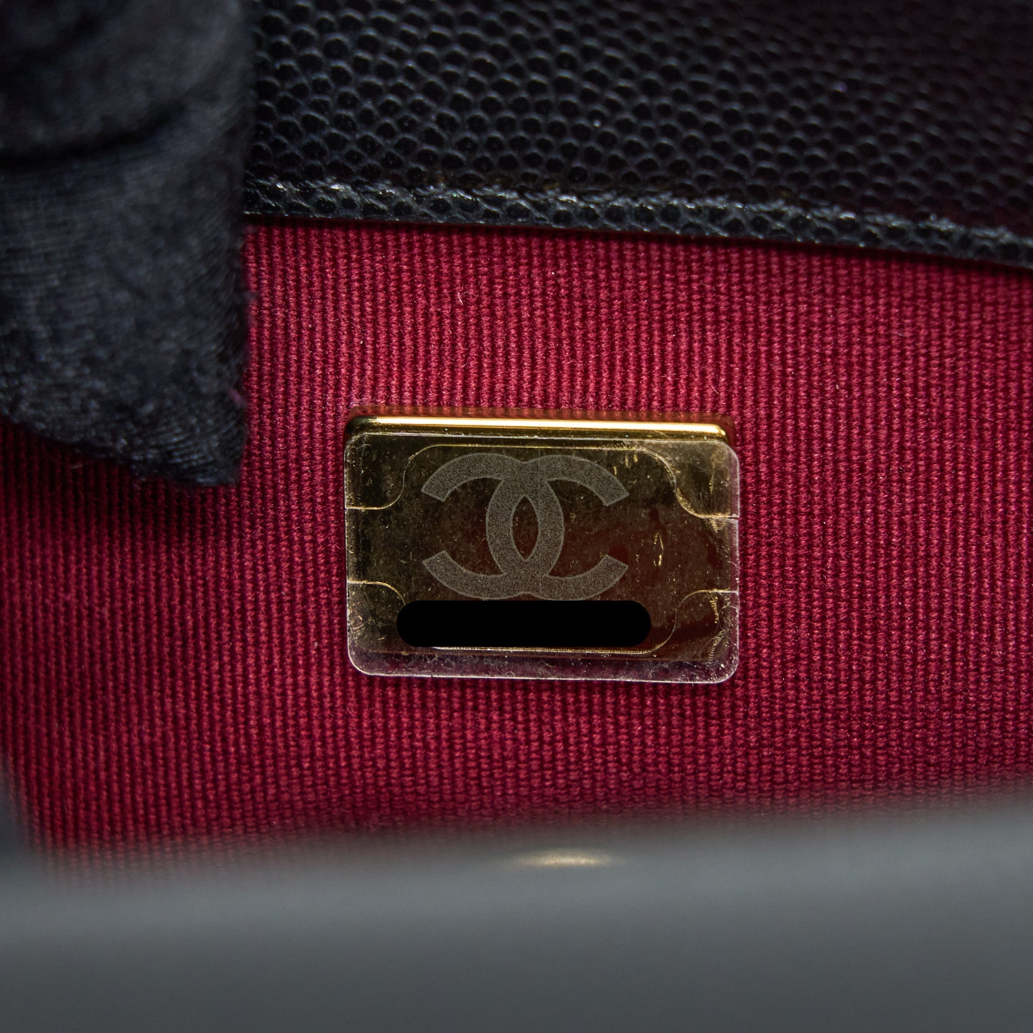 Chanel 22A Square Flap Bag Caviar Black  (Microchip)