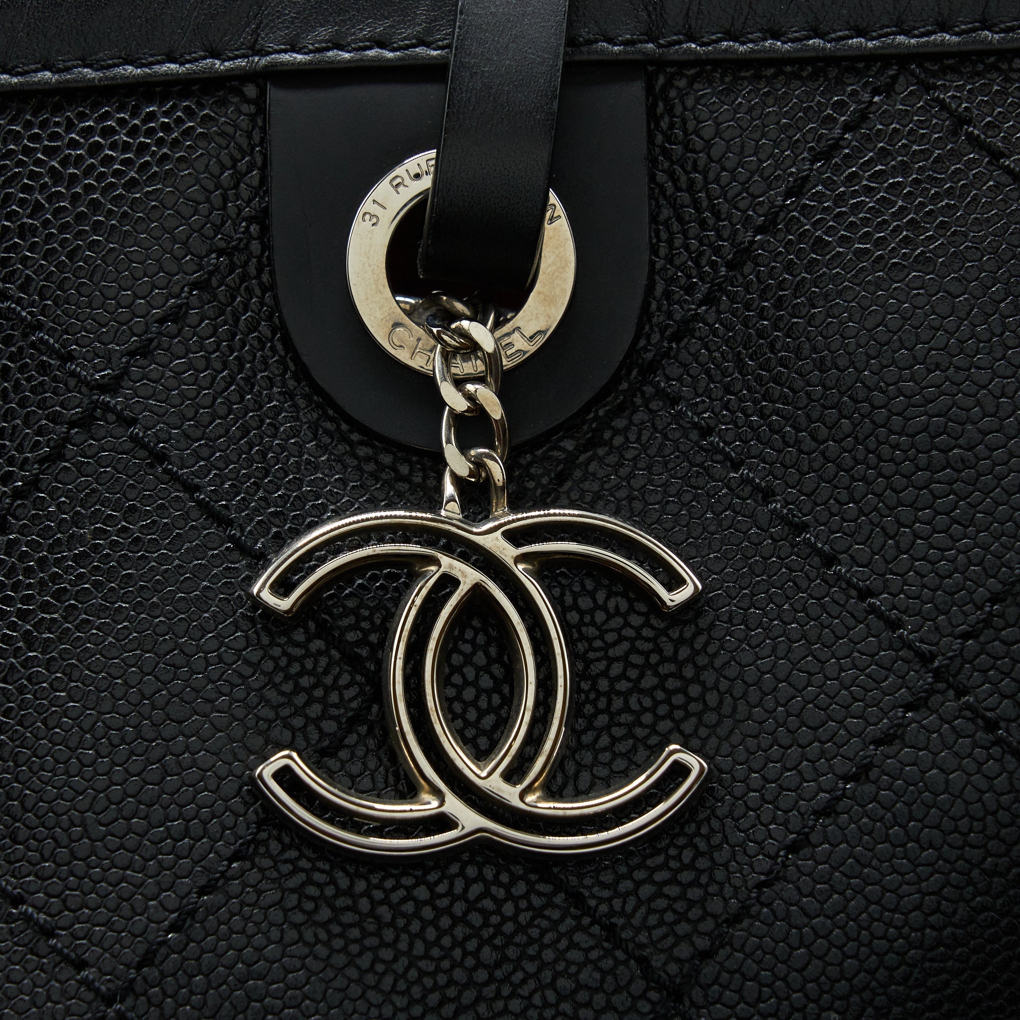 Chanel Tote Bag Caviar Black