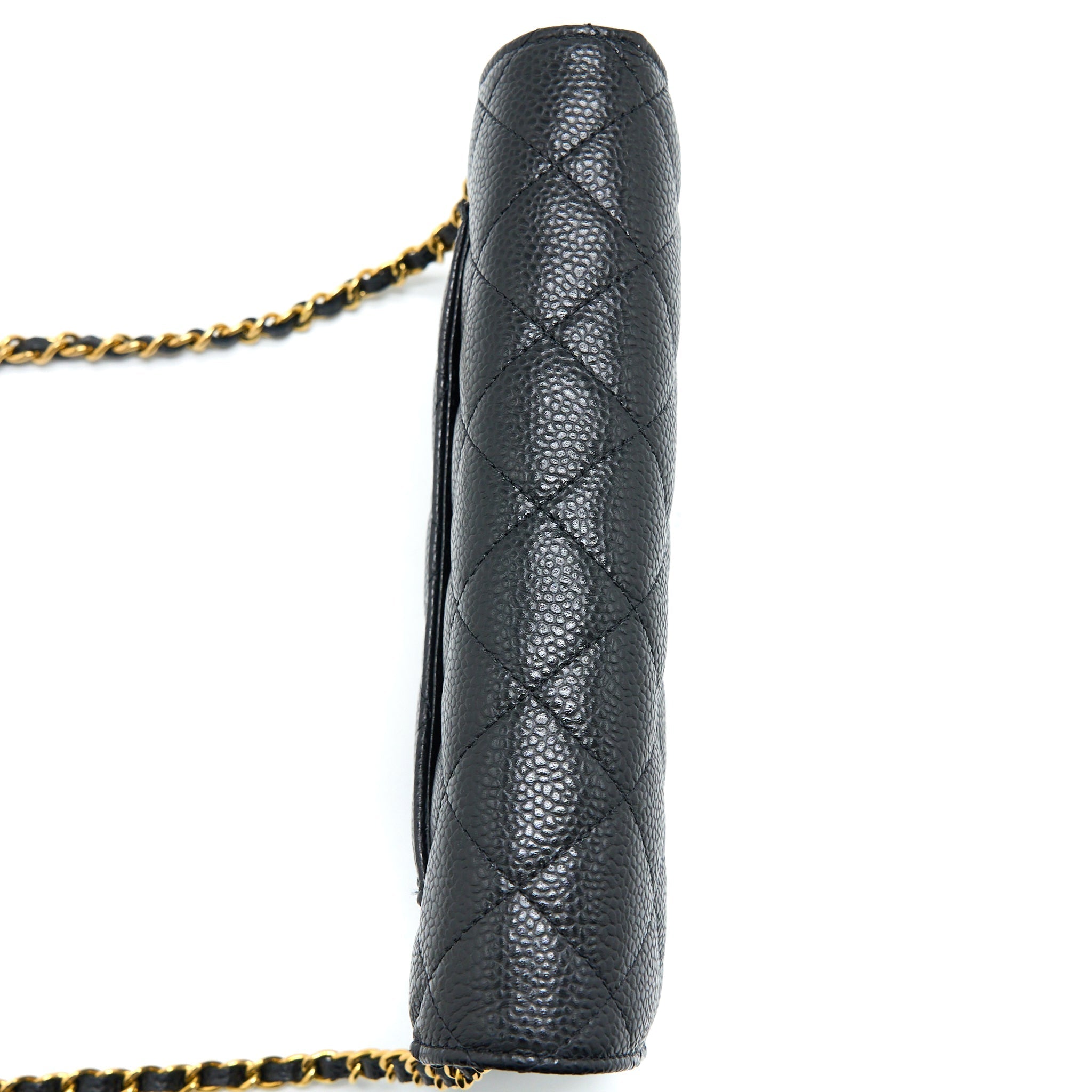 Chanel Classic Wallet On Chain Caviar Black  (Microchip)