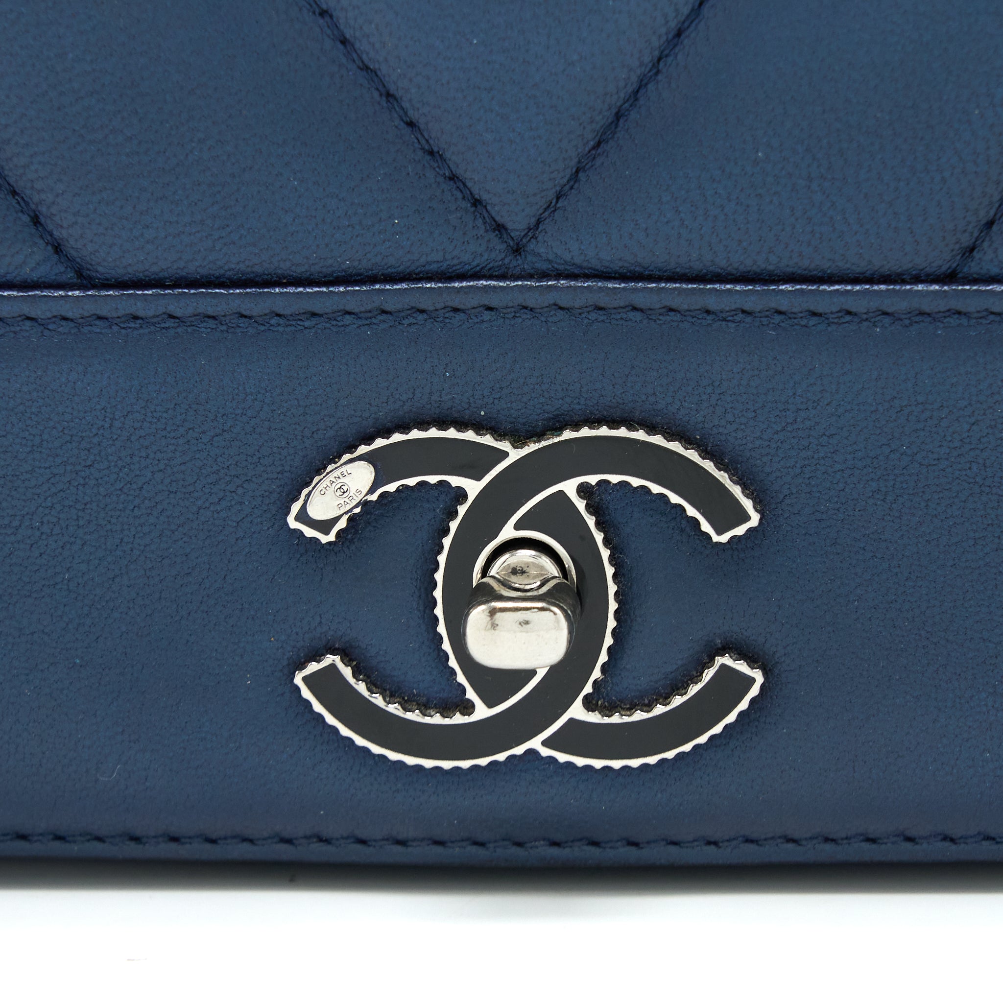 Chanel Mademoiselle Flap Bag Lambskin Navy